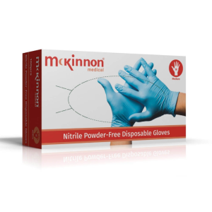 Mckinnon Gloves - Blue Nitrile Powder Free pk100
